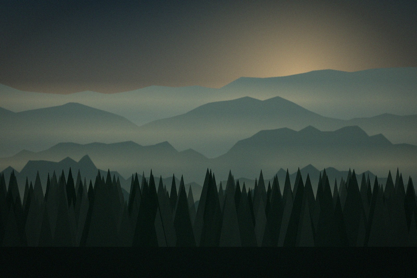The lodge at first light